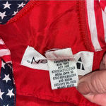 Vintage Lavon American Flag Silk Windbreaker Jacket size Medium Red Photo 5