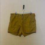 Madewell  Relaxed Military Shorts in Antique Gold Size 33 Photo 3