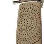 Boutique Boho Tan Wristlet Crossbody Purse Wallet Photo 2