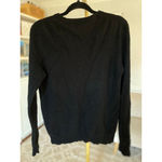 360 Cashmere Classic Black Cashmere Knit Sweater Quiet Luxury Winter Old Money Elevated Basic Photo 2