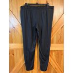 Lucky Brand Lounge Pants Women's Large Black Elastic Waist Drawstrings Front Pck Photo 2