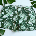 Old Navy Tropical Palm Leaf Linen Blend Shorts Size 12 Photo 0