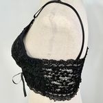 Black Lace Crop Top Photo 4