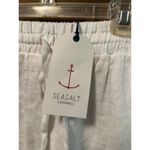NWT Sea Salt Cornwall Tide Flow Trousers Linen Wide Full Length Size 6 Chalk White Photo 2