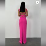 Solace London BNWT  Crocket Strappy Maxi Dress in Magenta Pink Size small Photo 1