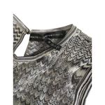 White House | Black Market WHBM Gray Patterned Crewneck Tank Top Size XS Photo 3