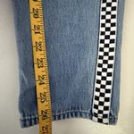 Empyre Eileen Checkered Striped Medium Wash Mom Zumiez Distressed Jeans 5 Blue Size 25 Photo 7
