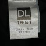 DL1961 Emma Power Coated Legging Rio Raw Hem Size 24 Party Dark Academia Goth Photo 6