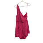Steve Madden Y2k pink pointe asymmetrical tiered mini party dress Holiday Photo 4