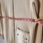 LRL Lauren Active Ralph Lauren Women Beige Cable Knit Sweater Full Zip Small Photo 5