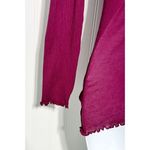 Free People Intimately Womens Lettuce Edge Long Sleeve Top Berry Purple Sz Small Photo 7