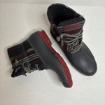 Sperry Waterproof Duck Boots Women's 8M Plaid Wool Lace Up Ankle Rain Booties Photo 1