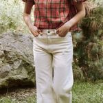 The Great Rider Wide Leg Jeans Stone Cream White Womens Size 28 Photo 4