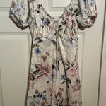Bailey blue  Floral‎ Midi Dress with Puff Sleeves Photo 0