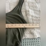 EXPRESS  Olive Green Ruched Tank Dress, Size Medium Photo 3