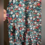 Lands' End Multicolor Floral swim skirt size medium 10/12 Red Photo 2