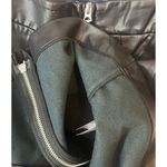 French Connection Faux Leather Mini Skirt Black Zipper 2 Biker Witchy Goth Sexy Photo 8