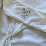 Athleta  White Yogini Tank Top Racerback Poly Lyocell Spandex Activewear Sz M Photo 7