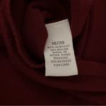 Dress Barn Dark Red Sweater with Bead and Sequin Velvet V-Neckline Size 18/20 Photo 3
