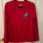 Red Long Sleeve Shirt SPF Size L Photo 0