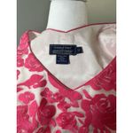 Vineyard Vines Vineyard Vines Kentucky Derby Womens 0 Silk Pink White Embroidered Floral Dress Photo 1
