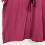 Ultra Club Women’s Whisper Pique Button Short Sleeve Maroon & White NWT Purple Size M Photo 2