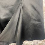 Just Cavalli  Black Satin Skirt Size 38 Italy Designer Fit‎ & Flare Panel Detail Photo 2