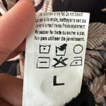 M Made In Italy Silk Blend Flowy Sheer Floral Lined Sleeveless Tank Top Blouse L Black Size L Photo 5