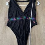 FOREVER SAVAGE BODYSUIT WITH RAINBOW LOGO Black Photo 10