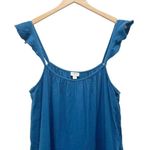 J.Crew NWT Ruffle Strap Gauze Tiered Maxi Dress Teal Blue Size XXL NEW Relaxed Photo 6