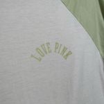 PINK - Victoria's Secret  Light Green White Baseball Style T Shirt XS Photo 2