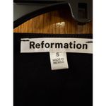 Reformation  Harlyn Black Cut Out Short Sleeve Maxi Dress Photo 5