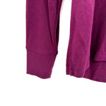 Tahari  size medium purple‎ long sleeve t-shirt key hole back blouse top Photo 3