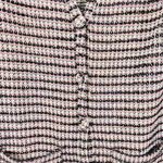 ZARA Women's Pink & Black Textured Tweed V-neck Oversized Sweater Dress Size S Photo 2