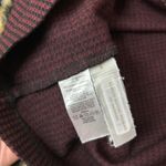 Loft  Houndstooth Ruffle Neckline Short Sleeve Shift Dress 2P Photo 5