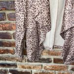 BB Dakota Leopard Animal Print Faux Suede Moto Open Front Jacket Size Small Photo 3