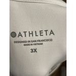 Athleta Shanti Watercolor Stripe Crop Tank Top Women 3X Active Brown White Photo 2