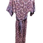 Closet London Boho Print Kimono Maxi Dress Pink Size 6 Coastal Summer Hippie Photo 10