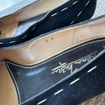 Vintage Ramon Tenza Black White Suede Leather Floral Ballet Flat Dress Shoes 6 Photo 9