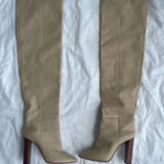 YSL Saint Laurent Ivory Leather Pull On Boots/Booties Cream Photo 0