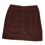 Falls Creek  Corduroy Skirt Womens Size 8 Maroon Button Front Classic Fall Photo 1