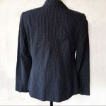 Ellen Tracy Linda Allard  Suit Jacket Wool Blend Black Pinstripe Black Wo… Photo 4
