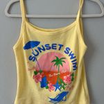 Beach Club Sunset Swim Tank Yellow Size M Photo 0
