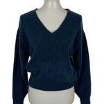 Urban Outfitters  Blue V Neck Knit Sweater Soft Cozy Casual Trendy Pullover Small Photo 0