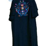 Southern Stitch  Medium Multicolor Floral Embroidered Print Cold Shoulder Dress Photo 1