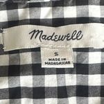 Madewell  Short-Sleeve Wrap Top in Gingham Check Size S Small Photo 5
