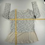 White House | Black Market • Sweater Womens Lg Sparkly Knit Layered Chiffon Hem Photo 9