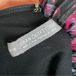 Urban Outfitters Laura Ashley Maisy Mock Neck Mini Dress Floral Shirred Black UO Photo 5