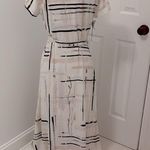 Babaton Aritzia  Slit Wrap Dress Light Cream/Nude NWT Photo 3