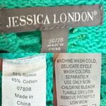 Jessica London Womens Duster Teal Crochet Short Sleeve Plus Size 26/28 Photo 6